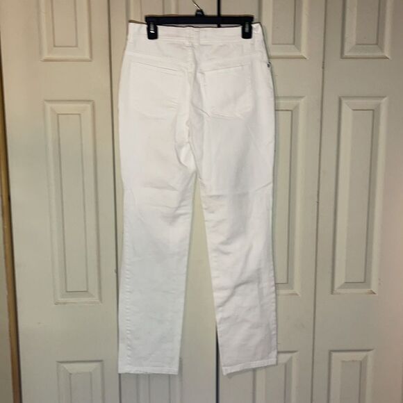Gloria Vanderbilt White Amanda Jeans Upcycled 6 - Picture 9 of 16